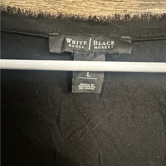 White House Black Market Black Embellished Sleeveless Tank - Picture 8 of 10